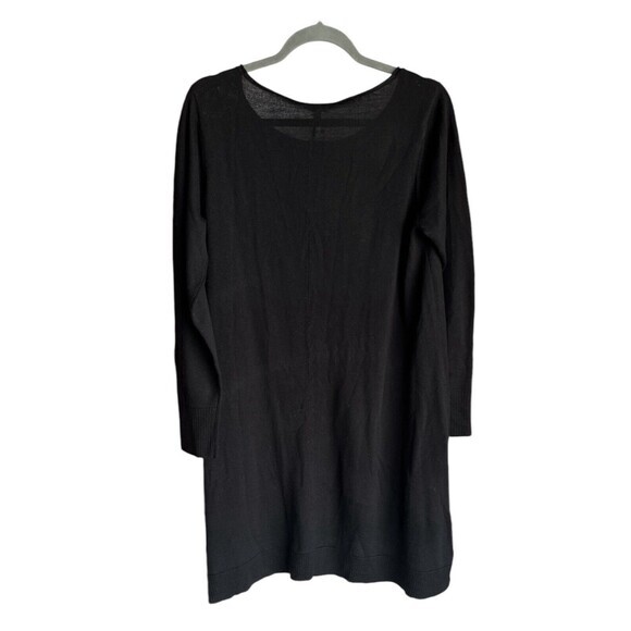 NEW‎ Eileen Fisher Ballet Neck Layered Long Sleeve Dress Size Medium Black NWT’s - Picture 13 of 14